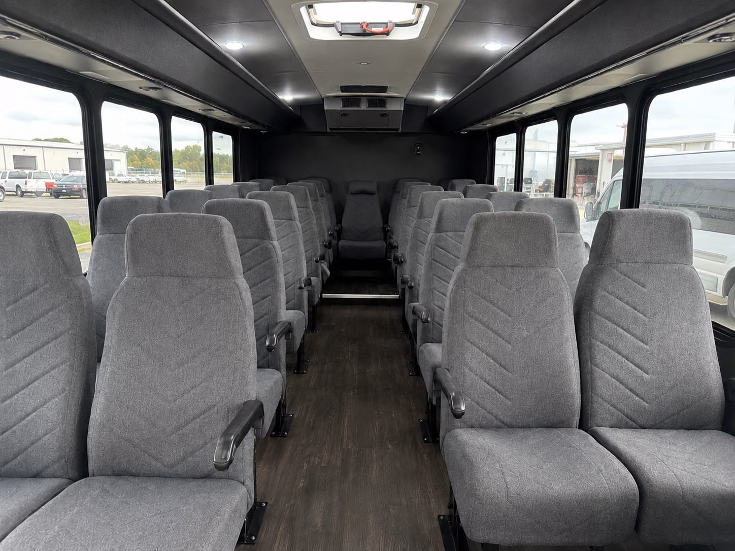 lehi 18 passenger minibus inside
