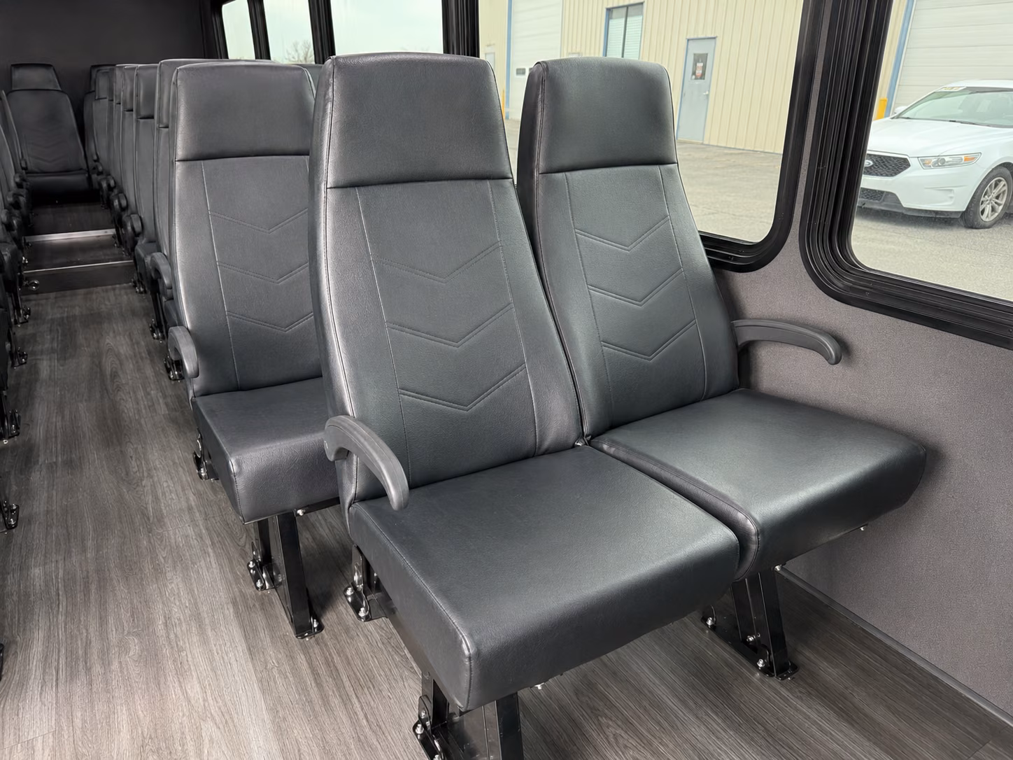 lehi 18 passenger minibus interior