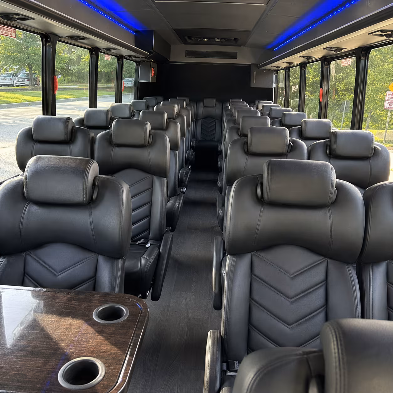 lehi 25 passenger minibus interior