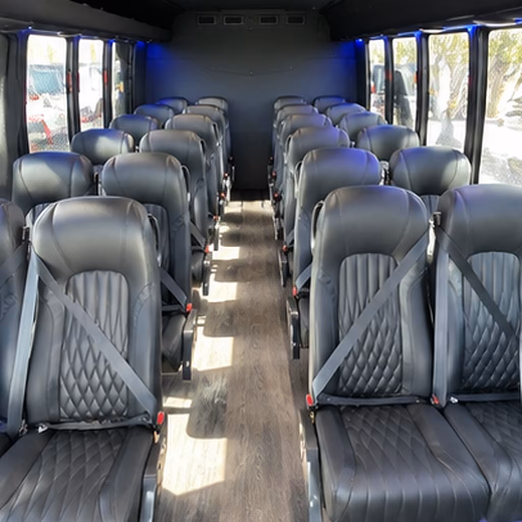 lehi 28 passenger minibus inside