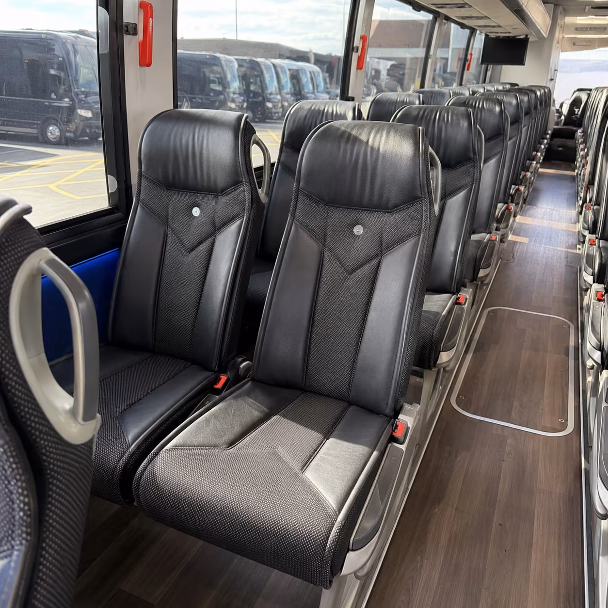 lehi 56 passenger charter bus interior