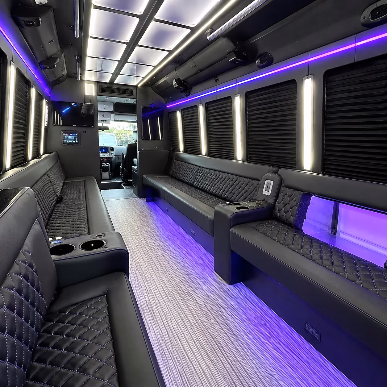 lehi party bus rental interior
